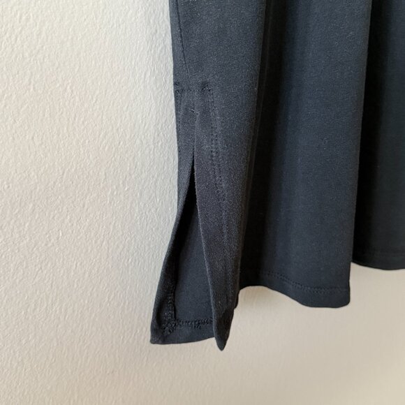 Women's XL Eileen Fisher Black V-Neck Tunic Tank Top/ Mini Dress - Picture 4 of 7